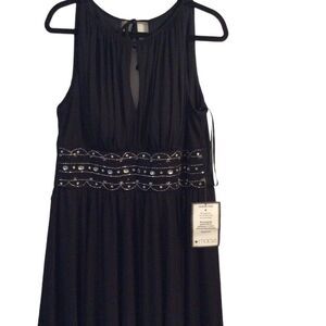 New NWT Cocktail dress Jessica Howard macys Plus size 14 black embellished